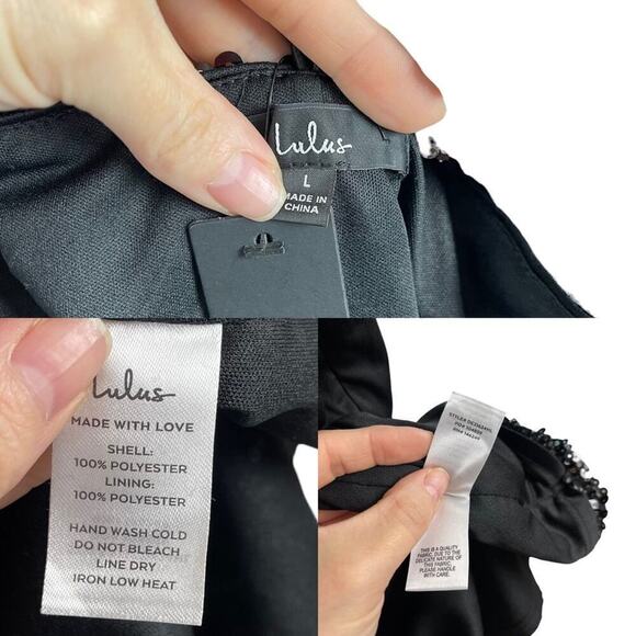 NWT Lulus Force of Fashion Black Backless Sequin Dress - Picture 12 of 14